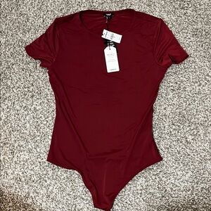 Express Deep Red Bodysuit